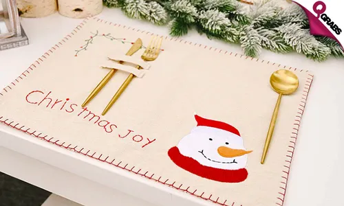 Festive Linen Placemat!